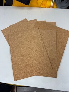 8 Piece Self Adhesive Cork SheetsNatural Cork Sheets - Pack of Thin Cork Panels